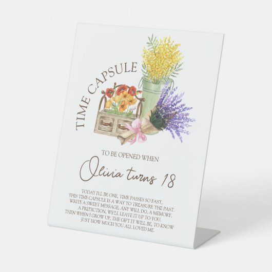 Farmer’s Market Time Capsule Sign 台座サイン (正面)