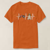 Farmer Tractor Cavalier King Charles Spaniel Heart Tシャツ (デザイン正面)