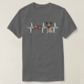 Farmer Tractor Skye Terrier Heartbeat Dog Lover  Tシャツ (デザイン正面)
