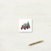 Farmer Tractor Xmas Lighting Tractor Christmas   ポストイット (デスク上)