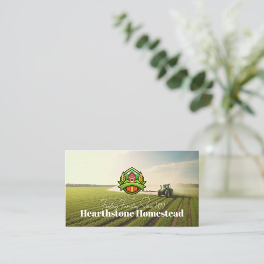 Farmer Working the Field | Agriculture 名刺 (スタンド正面)