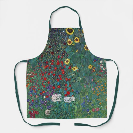 Farmergarden wひまわりクリムト別ヴィンテージ花 エプロン (正面)
