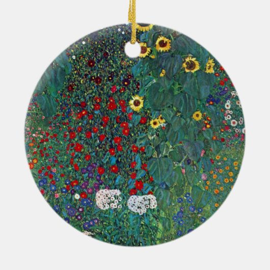 Farmergarden wひまわりクリムト別ヴィンテージ花 セラミックオーナメント (裏面)