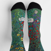 Farmergarden wひまわりクリムト別ヴィンテージ花 ソックス (上部)