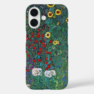 Farmergarden wひまわりクリムト別ヴィンテージ花 iPhone 16ケース