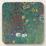 Farmergarden w Sunflower by Klimt, Vintage Flowers コースター<br><div class="desc">Farmergarden with Sunflower (1905/06) by Gustav Klimt is a vintage Victorian Era Symbolism fine art floral painting. A nature scene with a variety of flowers and sunflowers in a garden on a farm. About the artist: Gustav Klimt (1862-1918) was an Austrian Symbolist painter and one of the most prominent members...</div>