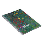 Farmergarden w Sunflower by Klimt, Vintage Flowers ノートブック (右側)
