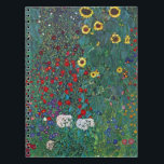 Farmergarden w Sunflower by Klimt, Vintage Flowers ノートブック<br><div class="desc">Farmergarden with Sunflower (1905/06) by Gustav Klimt is a vintage Victorian Era Symbolism fine art floral painting. A nature scene with a variety of flowers and sunflowers in a garden on a farm. About the artist: Gustav Klimt (1862-1918) was an Austrian Symbolist painter and one of the most prominent members...</div>