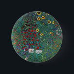 Farmergarden w Sunflower by Klimt, Vintage Flowers 缶バッジ<br><div class="desc">Farmergarden with Sunflower (1905/06) by Gustav Klimt is a vintage Victorian Era Symbolism fine art floral painting. A nature scene with a variety of flowers and sunflowers in a garden on a farm. About the artist: Gustav Klimt (1862-1918) was an Austrian Symbolist painter and one of the most prominent members...</div>