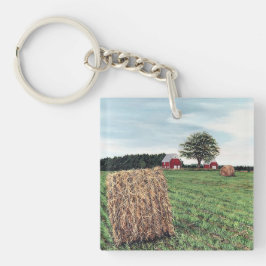 Farmering Haybales Keychain キーホルダー