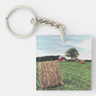 Farmering Haybales Keychain キーホルダー