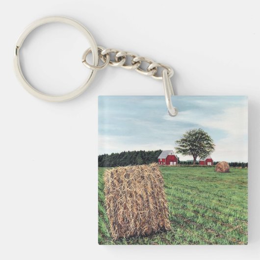 Farmering Haybales Keychain キーホルダー (正面)