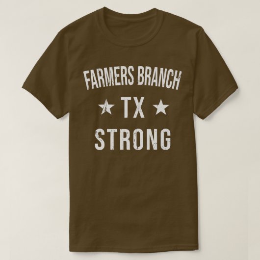 Farmers Branch TX Strong Hometown Souvenir Vacatio Tシャツ (デザイン正面)