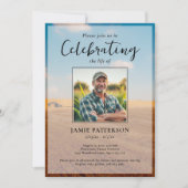 Farmer's Celebration of Life Custom Photo, Funeral 招待状 (正面)