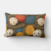 Farmer's Colorful Spotted Hen Eggs ランバークッション (正面)
