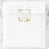 Farmers Fresh off the Market Bridal Shower  スクエアシール (バッグ)