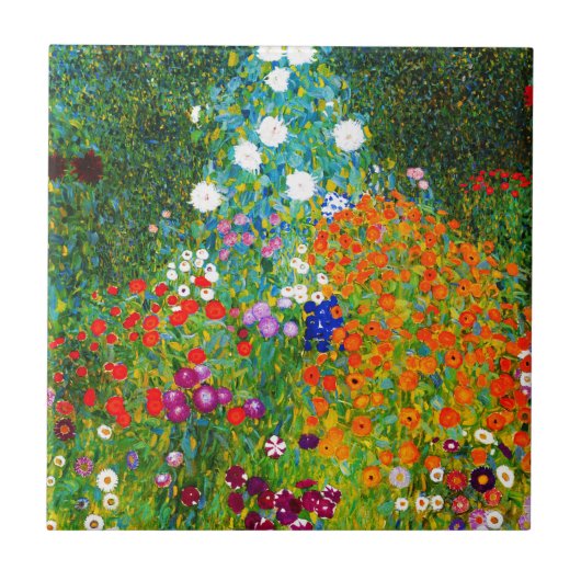 “ Farmer's garden ” , Gustav Klimt タイル (正面)
