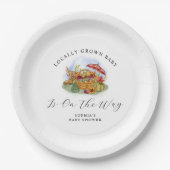 Farmers Locally Grown Baby Shower Party ペーパープレート (正面)