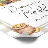 Farmers Locally Grown Shower Diaper Raffle Sign ポスター (角)