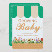 Farmers Market Baby Shower - Gender Neutral  招待状 (正面/裏面)