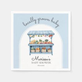 Farmers Market Boy Baby Shower スタンダードカクテルナプキン