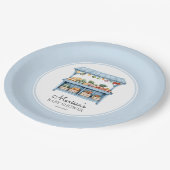 Farmers Market Boy Baby Shower ペーパープレート (アングル)