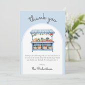 Farmers Market Boy Baby Shower Thank You Card サンキューカード (スタンド正面)