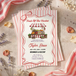 Farmers Market Bridal Shower Invitation 招待状