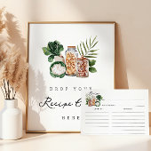 Farmers Market Bridal Shower Recipe Card ポストカード