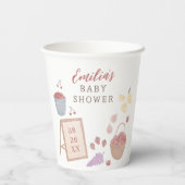 Farmer's Market Cute Gender Neutral Baby Shower 紙コップ (裏面)
