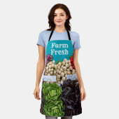 Farmer's Market Farm Fresh Art Apron エプロン (着用した状態)
