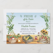 Farmers Market, Fresh off the Market Bridal Shower 招待状 (正面)