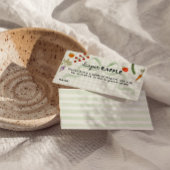 Farmer's Market Gingham Diaper Raffle Game エンクロージャーカード