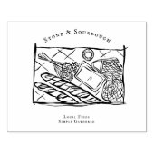 Farmers Market Illustration Rubber Stamp ラバースタンプ (インプリント)