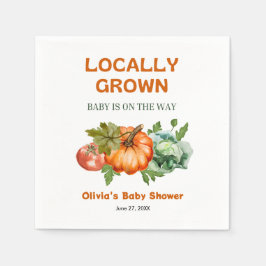 Farmers Market Locally Grown Baby Shower  スタンダードカクテルナプキン
