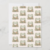 Farmers Market Locally Grown Baby Shower 招待状 (裏面)