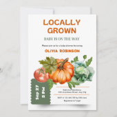 Farmers Market Locally Grown Baby Shower  招待状 (正面)