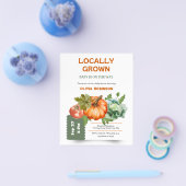 Farmers Market Locally Grown Baby Shower Invite チラシ (シングル)