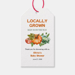 Farmers Market Locally Grown Baby Shower Thank You ギフトタグ
