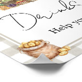 Farmers Market Locally Grown Shower Drinks Sign ポスター (角)