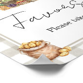 Farmers Market Locally Grown Shower Favors Sign ポスター (角)