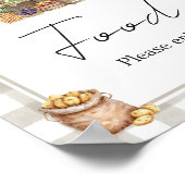 Farmers Market Locally Grown Shower Food Sign ポスター (角)