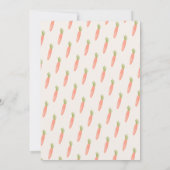 Farmer's Market Locally Grown Veggies Baby Shower 招待状 (裏面)