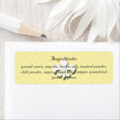 Farmer's Market Vendor Ingredients Label ラベル (インサイチュ)