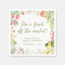 Farmers Market Watercolor Bridal Shower