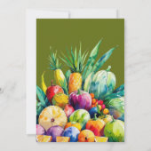 Farmer's Off the Market Fresh Fruit Bridal Shower 招待状 (裏面)