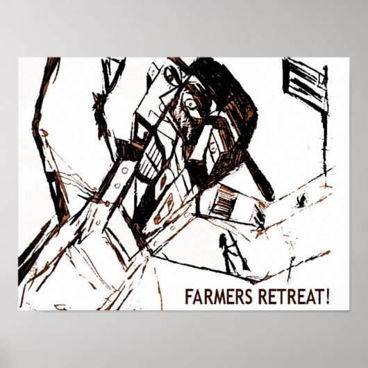 FARMERS RETREAT 白 ポスター (正面)