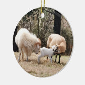 Farmhouseクリスマス セラミックオーナメント (左)