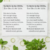 Farmhouse 1920s live simply キッチンタオル (折り畳み)