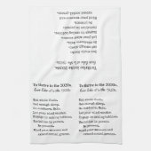 Farmhouse 1920s live simply キッチンタオル (縦)